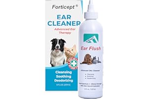 Forticept Dog Ear Infection Treatment, Dog Ear Cleaner, Itch Relief Cat and Dog Ear Wash Flush 8 oz