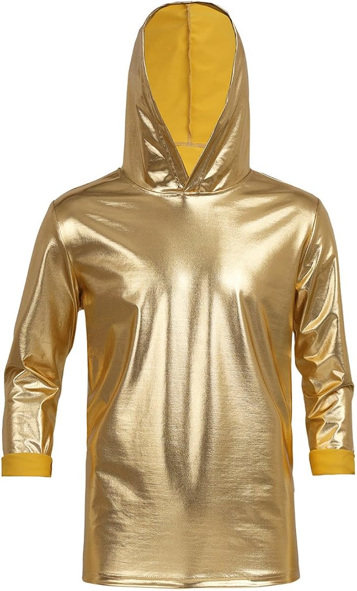 metallic gold hoodie