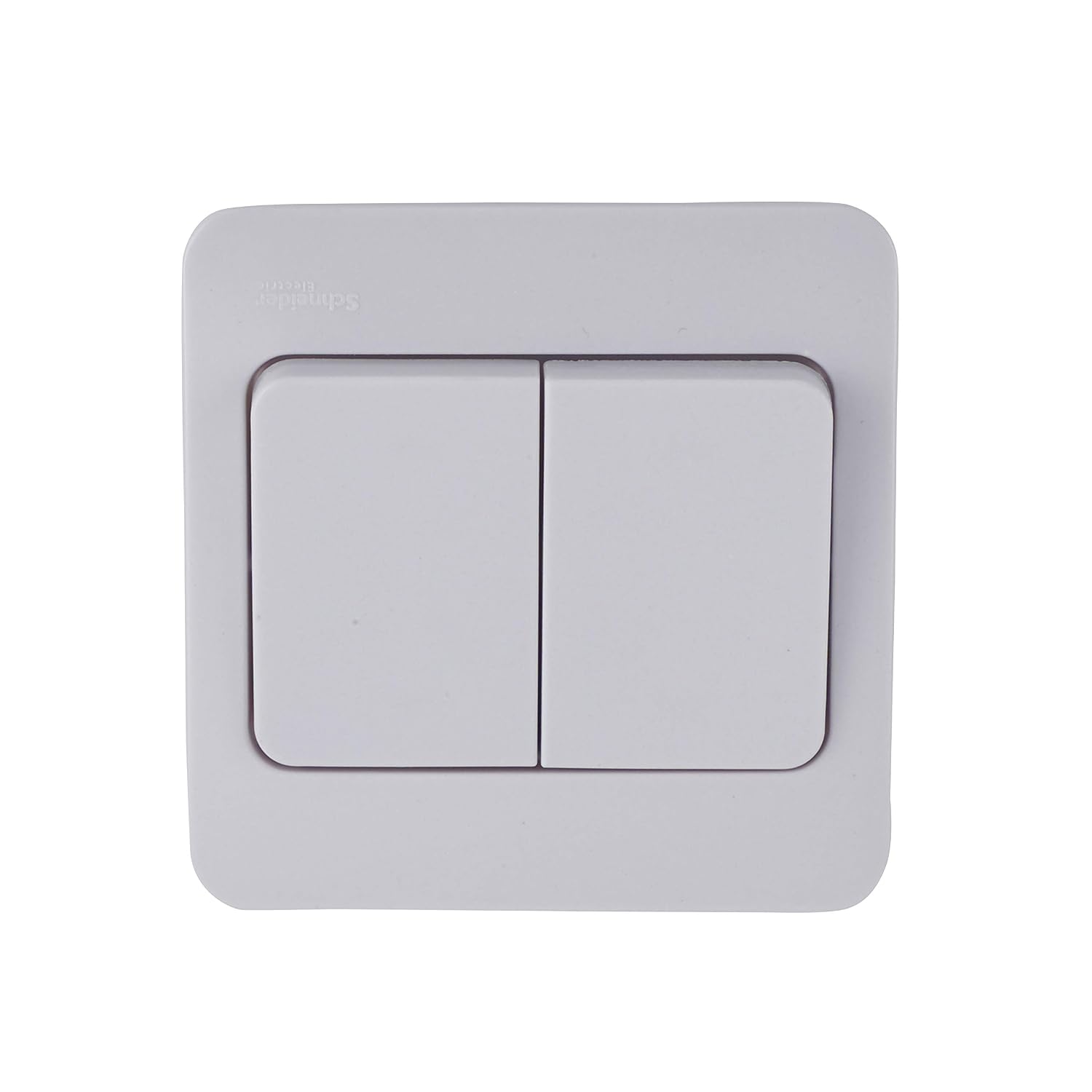 Schneider Electric Lisse Moulded - Double Wide Rocker 2 Way Light Switch, 10AX, GGBL1022W, White, 2 Gangs Pack of 10