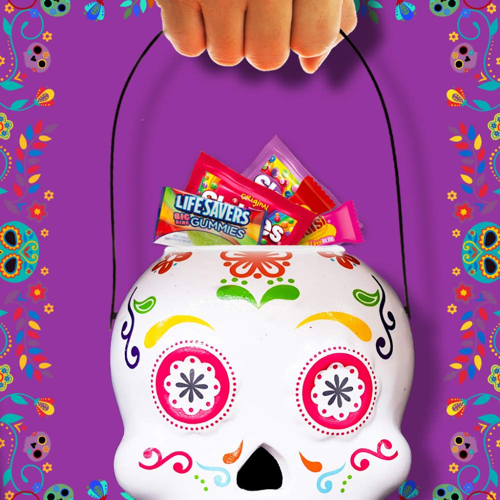 SKITTLES, STARBURST, and LIFE SAVERS Gummies Halloween Candy Bag, 170 Fun Size Pieces, 63.43 ounce : Grocery & Gourmet Food