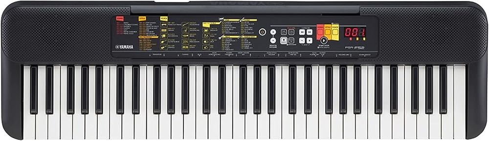 Yamaha PSR-F52 Digital Keyboard 61-key 144 Voices 158 Styles Black