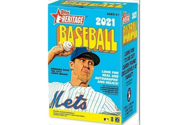 Topps 2021 Heritage Baseball Blaster Box 8 Packs Per Box