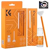 K&F CONCEPT 24mm Full Frame Sensor Cleaning Swab*10 + 20ml Cleaner Solution, DSLR SLR Digital Camera Sensor Cleaning Swab for