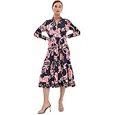 Molly Dress - Floral Sketch Royal Dusk / M