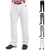 Rawlings Mens Rawlings | Launch Series Baseball Pants | Full Length Semi-Relaxed Fit | Adult Sizes | Piped | Multiple Colors