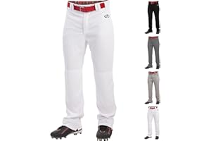 Rawlings | Men’s Launch Series Baseball Pants | Full Length Semi-Relaxed Fit | Adult Sizes | Piped | Multiple Options