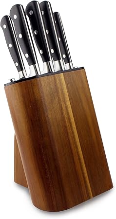 Rockingham Forge Sharp N Acacia 5 Piece Self Sharpening Knife Block Set Amazon Co Uk Kitchen Home