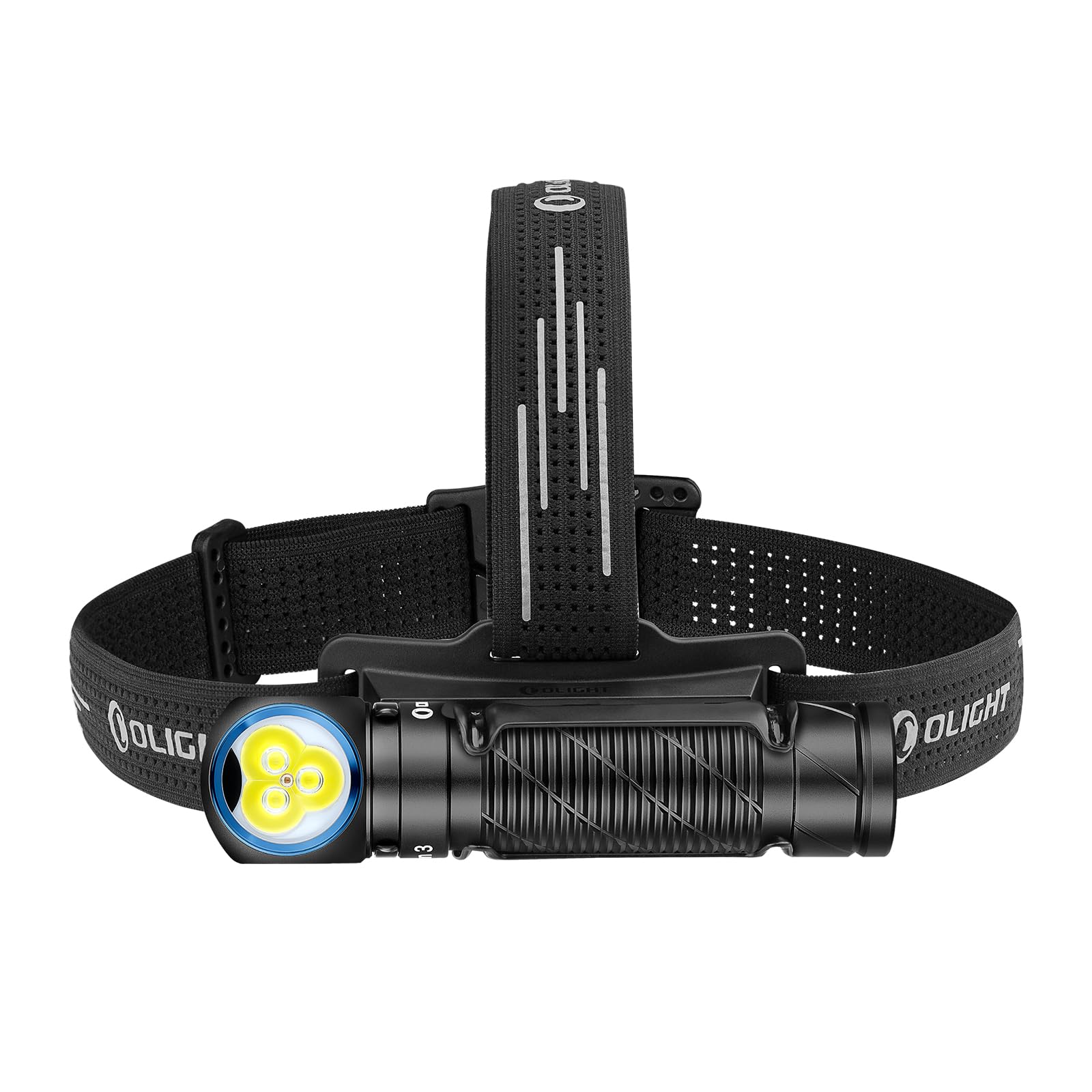 OLIGHT Perun 3 Headlamp 3000 Lumens LED Head Torch, Rechargeable Headlight with Red Light Option, Ideal for Camping, Working, Repairs and Outdoors (Black)