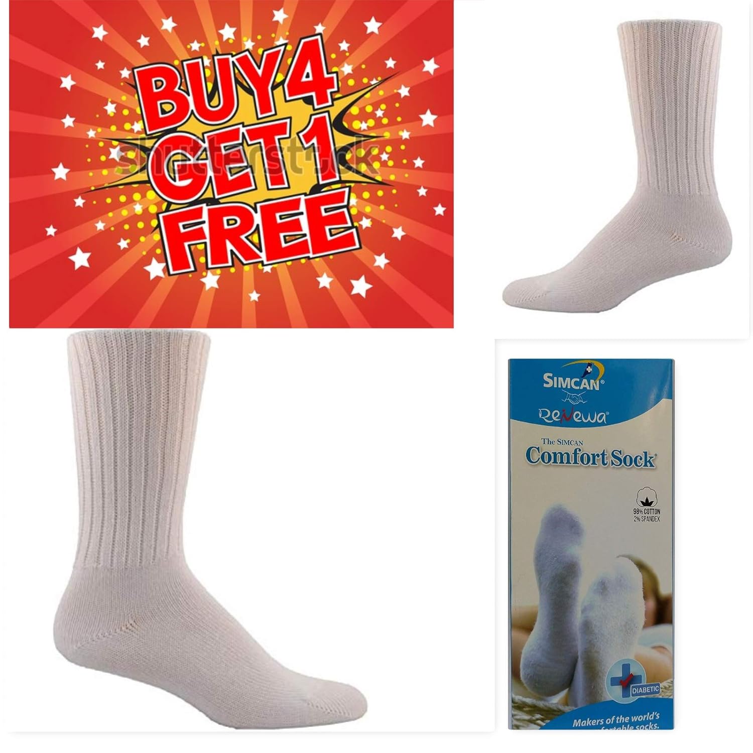 Renewa Simcan 98 Cotton Diabetic Socks Quite Possibly The Most