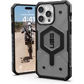 URBAN ARMOR GEAR UAG Case [Updated Version] Compatible with iPhone 15 Pro Max Case 6.7" Pathfinder Clear Ash/Black Built-in Magnet Compatible with MagSafe Charging Rugged Transparent Protective Cover