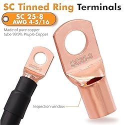 Jeemiter 4 Gauge Wire Copper Clad Aluminum