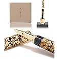 ARTEX Executive Rollerball Pen Sets With Stand - Museum Art Collections - Crafting Timeless Beauty - Luxury Pen Gift & Office Desk Decor, German SCHMIDT refill, Solid Metal & Marble Texture