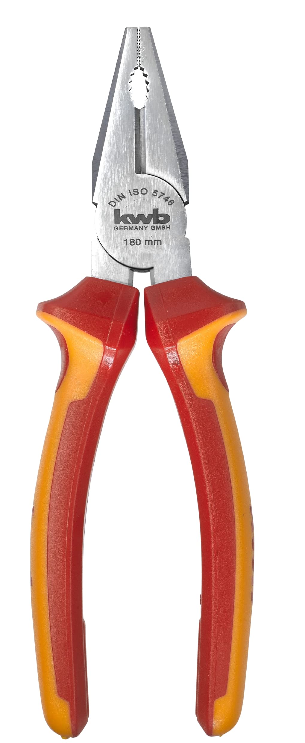 kwb VDE combination forceps 180 mm 396320, according to DIN ISO 5746, versatile, very robust, VDE GS tested