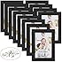 Giftgarden 4x6 Black Picture Frame for Wall Decor Photo Display 6 by 4 ...