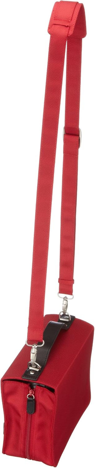 SchoenfelderSkin Book Sleeve Pouch With Bookends And Carrying Strap, Red - Image 3