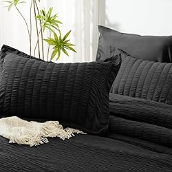CozyLux Queen Seersucker Comforter Set with Sheets