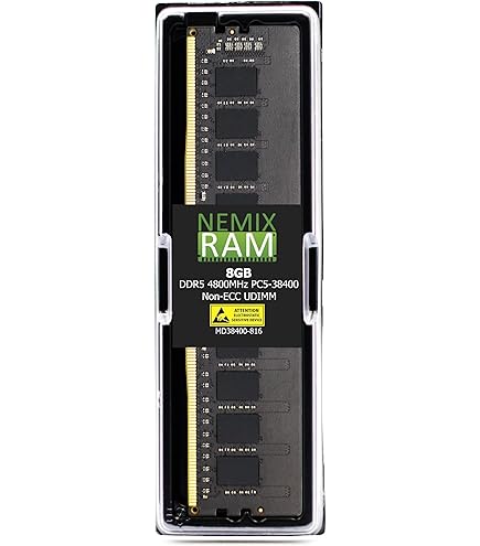 Kingston ValueRAM 8GB 5600MT/s DDR5 Non-ECC CL46 DIMM 1Rx16