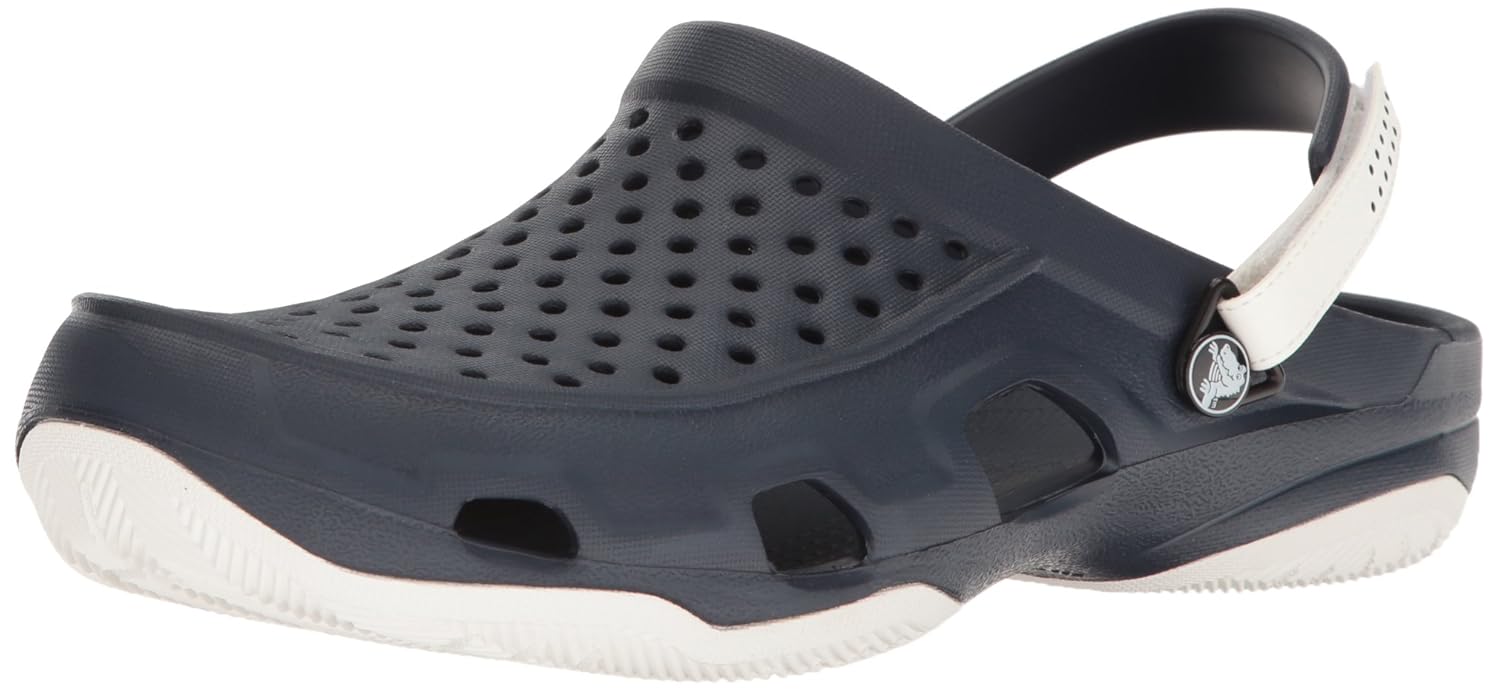 Crocs Swiftwater Deck Clog M Navy Whi Zuecos para Hombre