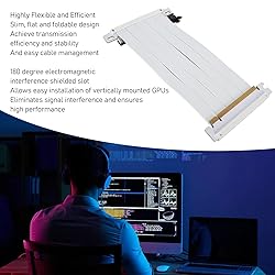 PUSOKEI PCIE 4.0 x16 Extender Riser Cable, High