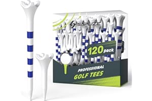 SAPLIZE Upgraded 4-Prong Golf Tees Plastic, 50/100/120/200 Pack (1-1/2", 2-3/4'', 3-1/4"), Engineered to Reduce Friction & Side Spin, Unique Golf Gifts for Golfers