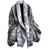 SSylphSScarf Women's Pashmina Shawls and Wraps - Soft Cashmere Feel Reversible Paisley Scarf, Large Blanket Scarf & Poncho