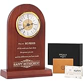 Sipujade Retirement Clock for Woman Men Employee, Happy Retirement Gifts for Coworker, Nurse, Veterans, Teacher, Boss,Congratulations Retired Gifts,Retirement Gift Basket,Retirement Gift Clock