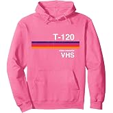 Retro VHS Tape Graphics 80s 90s Nostalgia Costume Pullover Hoodie
