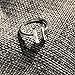 METTU Double T Adjustable Ring,Copper Plated Silver Open Ring for Girls