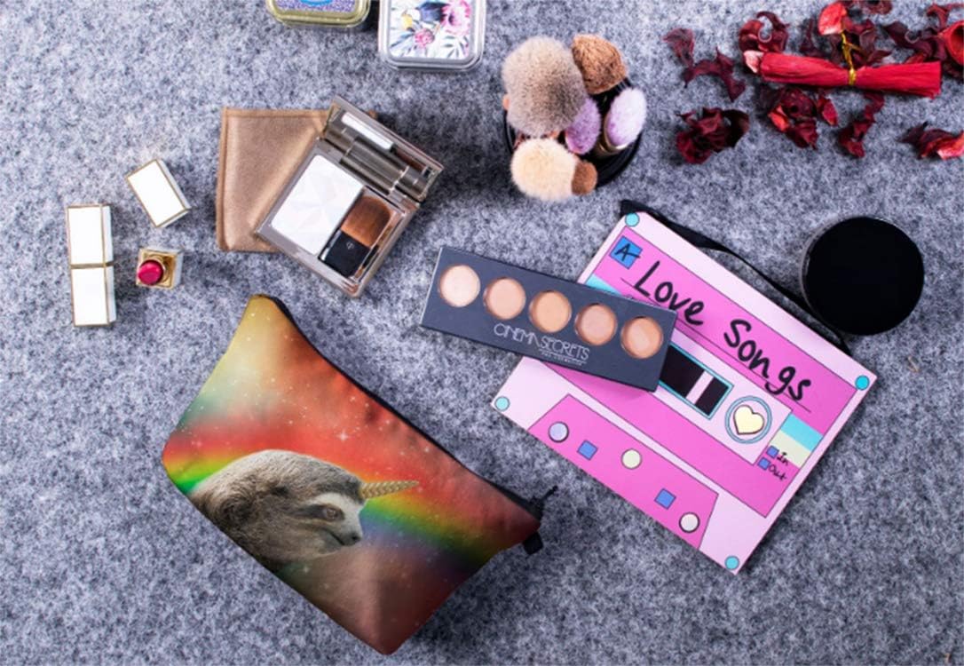 Ranvi 5 Pieces Makeup Bag Toiletry Pouch Waterproof Cosmetic Bag with Cute sloth Patterns, 5 Styles (Multicolor Style) - Image 5