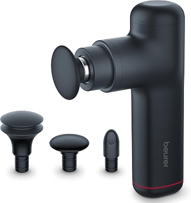 MG 79 Massage Gun Sensitive, Pistola de masaje muscular y compacta con 3 accesorios, suave masaje de puntos gatillo para zonas sensibles del cuerpo con 3 niveles de intensidad
