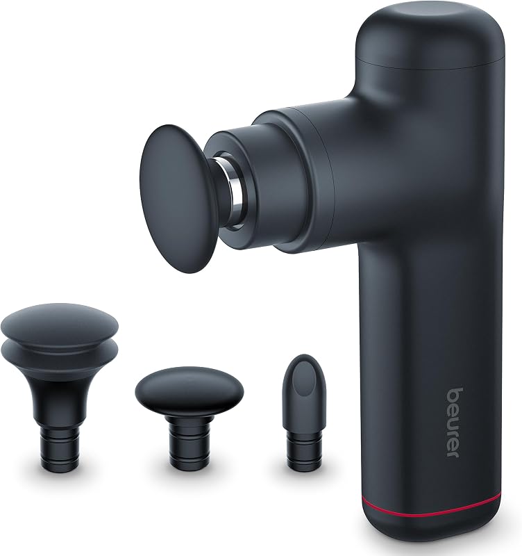 MG 79 Massage Gun Sensitive, kompakte Massagepistole mit 3 Aufsätzen, sanfte Triggerpunktmassage für empfindliche Körperbereiche, handliches Muskelmassagegerät mit 3 Intensitätsstufen