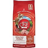 Purina ONE Plus Healthy Weight Dry Dog Food, Real Turkey, 8 lb Bag | High protein dog food for weight control with turkey as the first ingredient, helps promote healthy weight and lean muscle