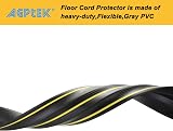 AGPTEK Floor Cable Protector 3m 3 Channels Black Yellow Warning Line view 6