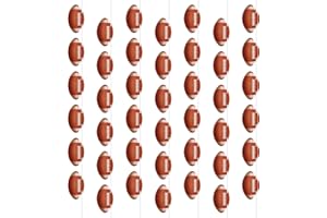 Waenerec Football Banners Garland 32pcs Football Cutouts Football Hanging Swirl Sports Theme Birthday Party Supplies for Baby Shower Home Classroom Favor Decorations