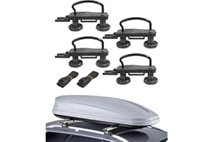 RACOONA 4PCS Stainless Steel Roof Box U-Bolt Clamps,Car Accessories Car Van Mounting Fitting Kit U Brackets Installation Acce