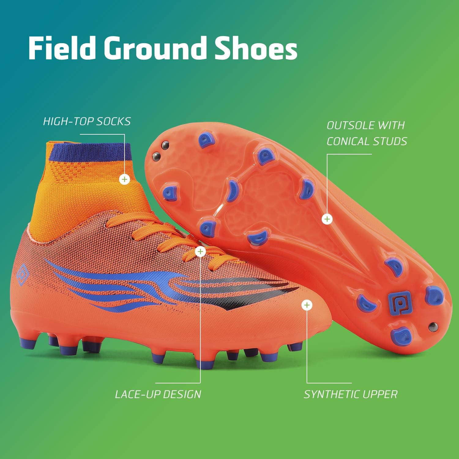 boys red football cleats