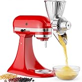 HOZODO Grain Mill Attachment for KitchenAid Stand Mixer, All Metal | 9-Level Flour Mill for Grinding Coffee Beans, Wheat, Corn, Millet, Oats &amp; Low-Oil Grains