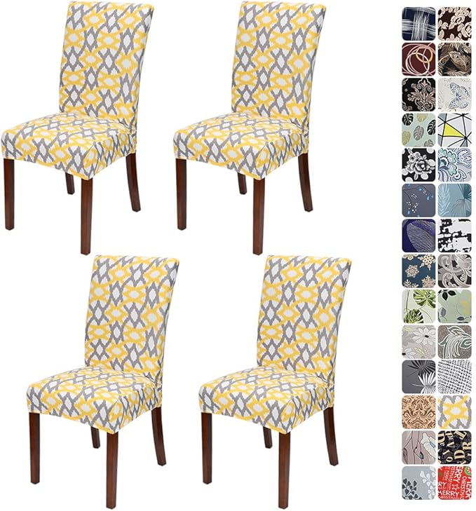 JOTOM Stretch Modern Dining Chair Covers Chair Protector Removable Soft