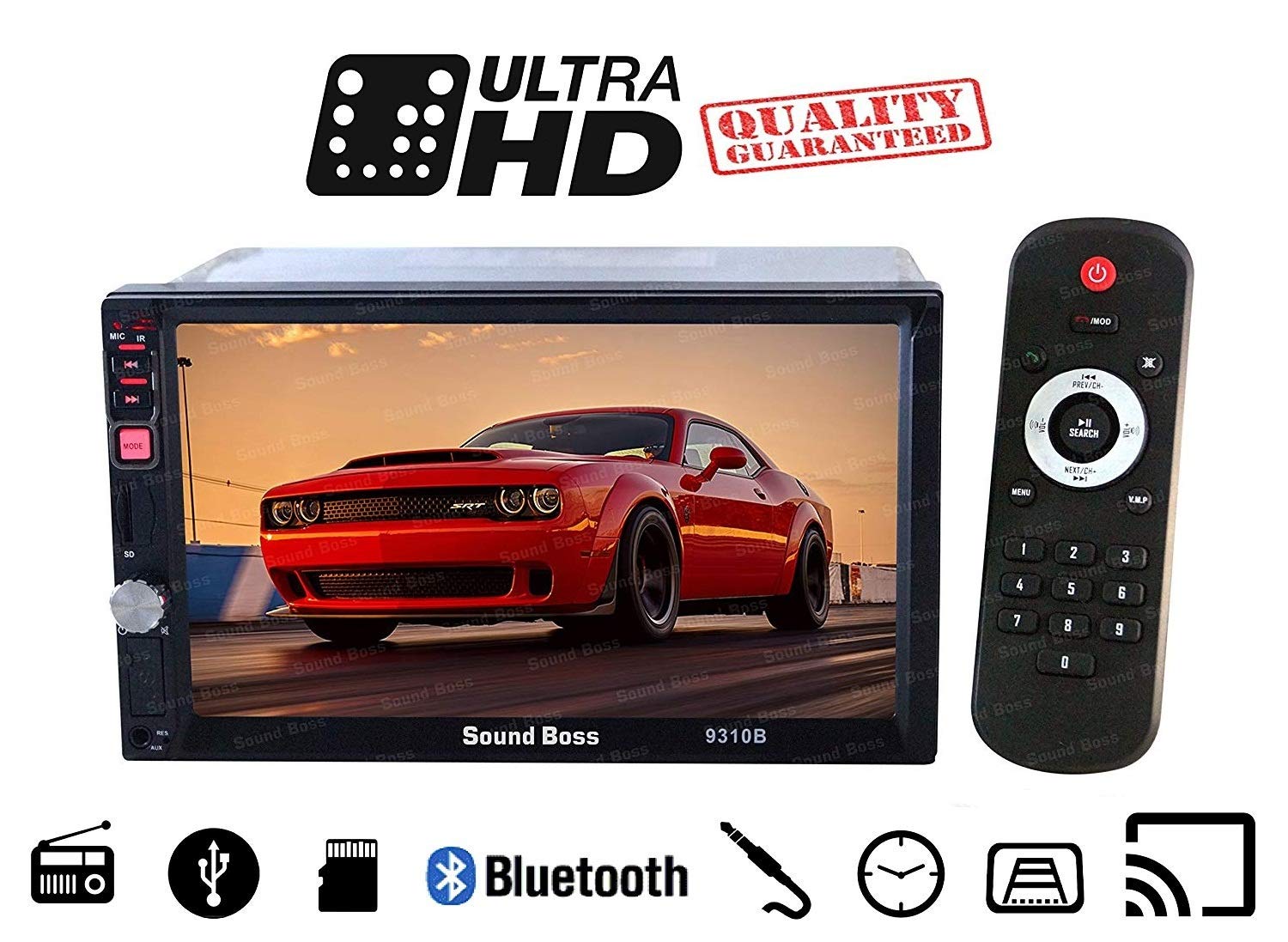 Sound Boss SB9310B 7inch HD Bluetooth MP5 Player with Amazon.in