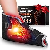 Red Light Therapy for Feet & Ankle, Infrared Light Therapy Foot Wrap with Timer, Comfortable Wearable Red Light Therapy Shoe for Feet Ankle Heel, Up to Foot Size 12.