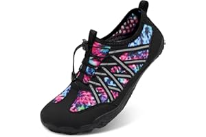 SKASO Barefoot Water Shoes for Women Men Wide Toe Box Lightweight Quick Dry Aqua Socks for Swim Beach Surf Boat Hiking Pool Walking Yoga