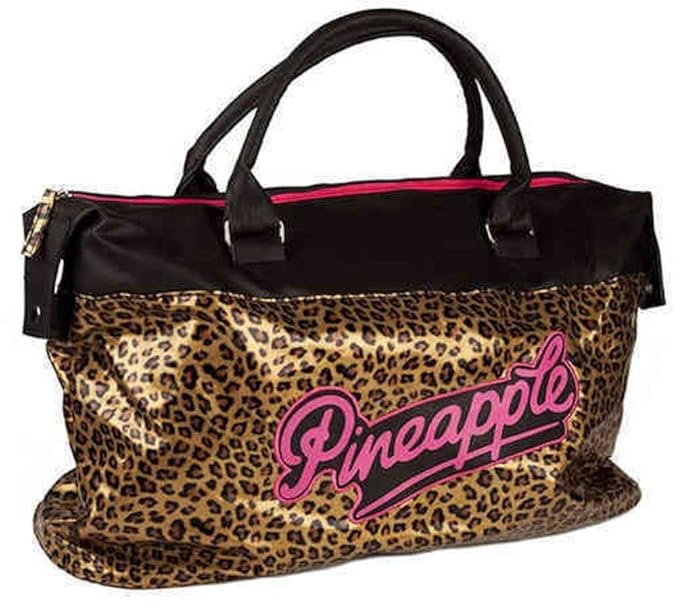 PINEAPPLE DANCEWEAR GYM/DANCE BAG HOLDALL Gold Leopard Print Design