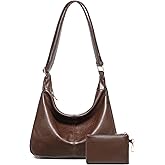 Hobo Bag for Women with Mini Purse Soft Vegan Leather Slouchy Shoulder Crossbody Handbag 2025 Fall Tote