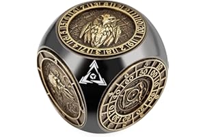 Haxtec Spinner Dice 7-in-1 Metal DND Dice Set Unique Dice Spinner Goblins Metal D&D Die for Dungeons and Dragons DND Gifts