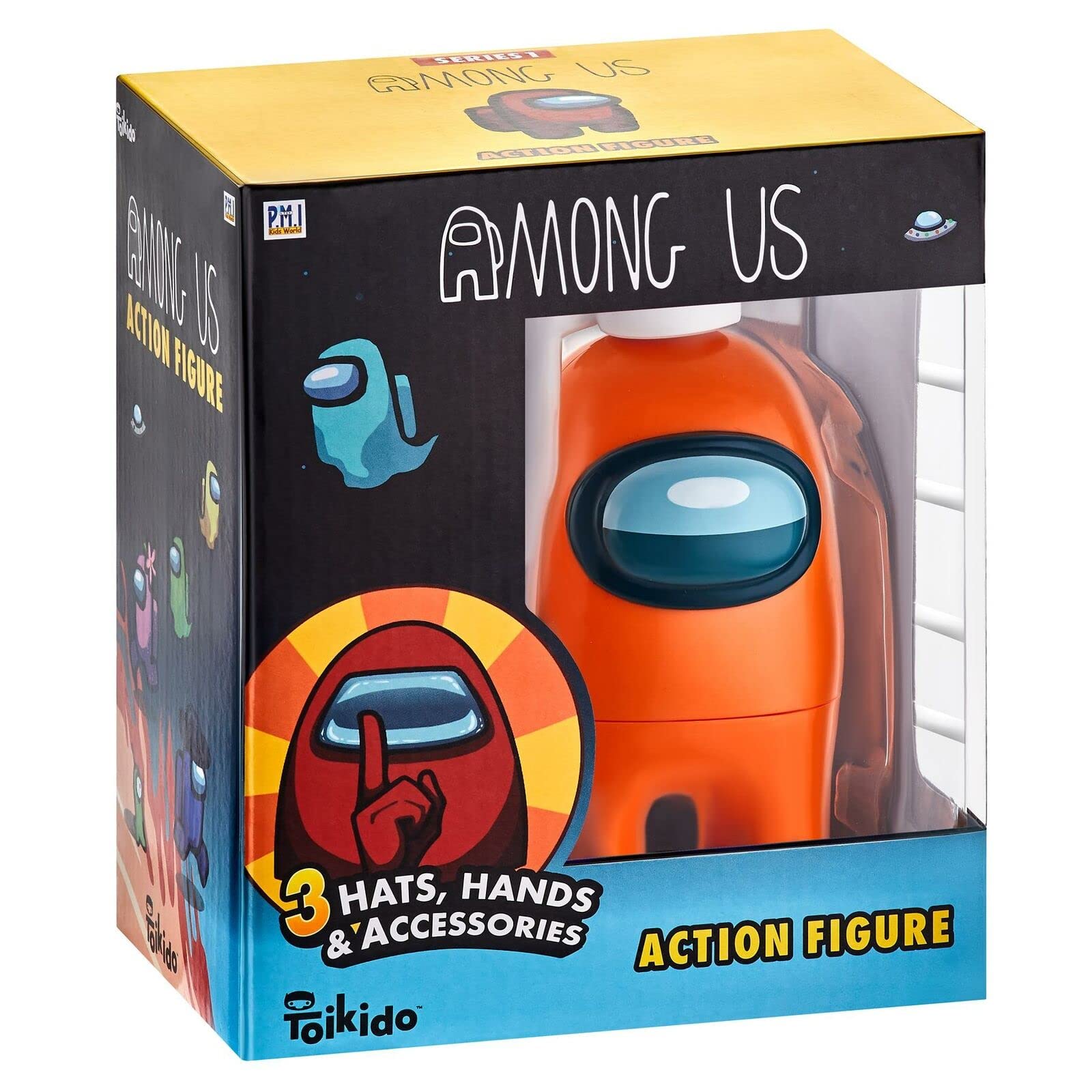 Among Us Collectible Action Figure Series 1 With Accessories - Orange