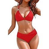 Aqua Eve Women Bikini Sets - Two Piece Swimsuit Low Rise Bathing Suit 2026 Double Strap Bikini Swimwear