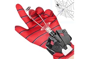 AKLOPE Web Launcher String Shooters Toy, Cool Gadgets Spider String Shooter Real Silk Superhero Role-Play Cool Stuff Fun Toys Great -Perfect Christmas & Birthday Gift (Black)