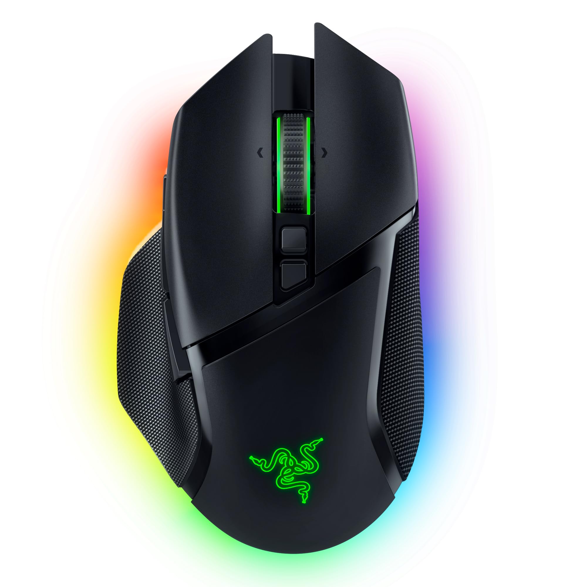 Razer Basilisk V3 Pro - Anpassbare kabellose Gaming-Maus HyperScroll Tilt Wheel (Focus Pro 30K Optischer Sensor, 13-Zonen Chroma-Beleuchtung, 10+1 Programmierbare Tasten) Schwarz