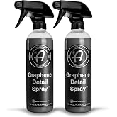 Adam's Polishes Graphene Detail Spray (2 Pack) - Extend Protection of Waxes, Sealants, &amp; Coatings | Waterless Detailer Spray For Car Detailing | Clay Bar, Drying Aid, Add Ceramic Graphene Protection