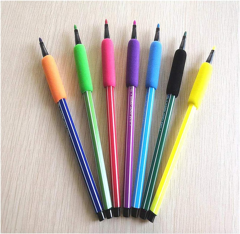 BOZEVON 10 Pieces Pencil Grips - Children Handwriting Pencil Grippers Aid Tool for Kids Adults Special Needs Righties or Lefties - Image 5